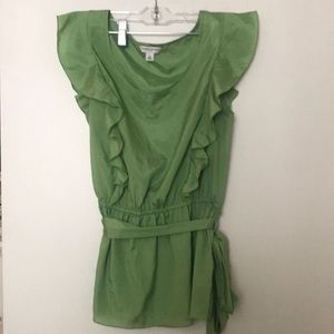 Sleeveless peplum blouse